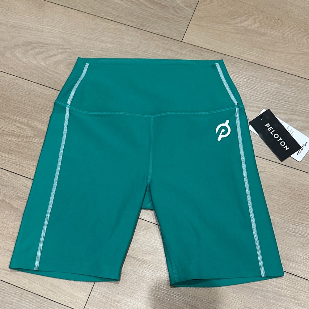 Peloton Women's Teal Bike Shorts